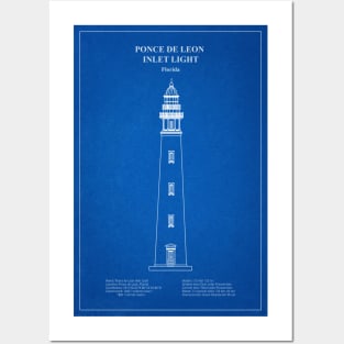 Ponce de Leon Inlet Light Lighthouse - Florida - AD Posters and Art